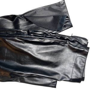Skinny Black Leather Pants